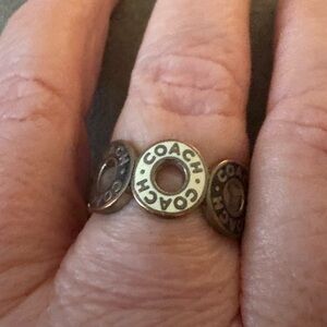 Good used condition Coach ring. Size 8